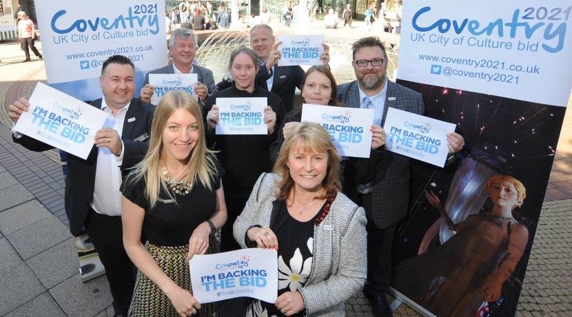 Coventry city centre businesses back UK City of Culture 2021 bid