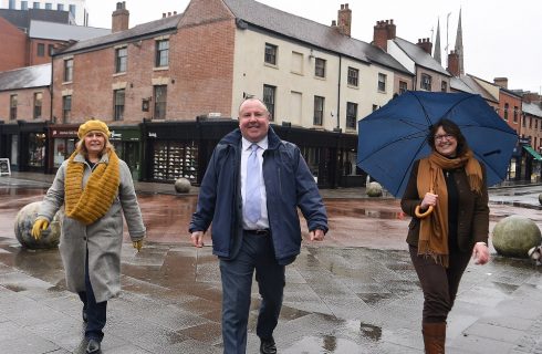 Two historic streets in Coventry city centre have been transformed